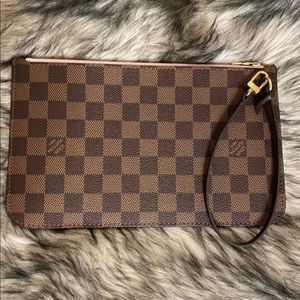 Louis Vuitton Damier Ebene Rose Wristlet